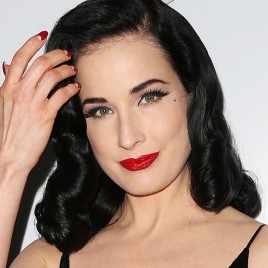 Burlesque Artist Dita Von Teese Holds Book Signing in Orange County