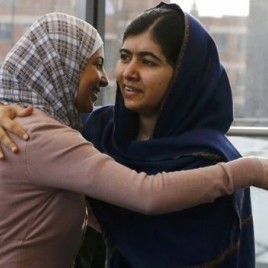 Nobel Peace Prize Winner Malala Yousafzai Welcomes Syrian Youth Activist to England
