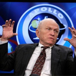 Astronaut Frank Borman Attends Apollo 8 Discussion in Burlington, Washington