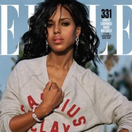 Actress Kerry Washington Lands the April Cover of Elle Magazine