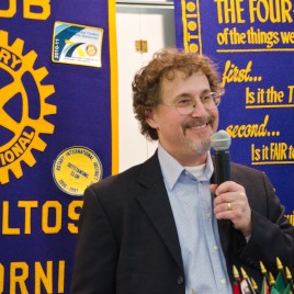 Cartoonist Leigh Rubin Speaks at Cubberley School Promotion Ceremony